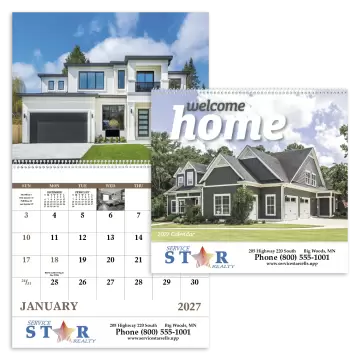 Welcome Home Wall Calendar - Spiral
